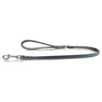 Produktbild von Lederband Hundeleine New York saphire/stone in Blau und Grau