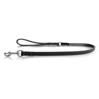 Produktbild von Lederband Hundeleine New York Schwarz Grau