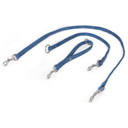 Produktbild von Lederband Hundeleine Toronto Jeans Blau 235 cm 18 mm