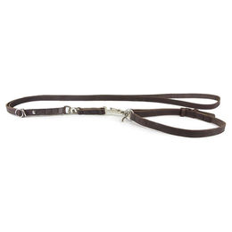 Produktbild von Lederband Umhängeleine mit Jagdhaken Graz Mocca Braun 235 cm