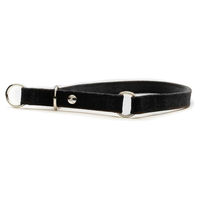 Produktbild von Lederband Würger mit Stop Toronto schwarz, 60 cm Länge, 25 mm Breite