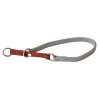 Produktbild von Lederband Zughalsband Stop Amsterdam Brandy/Grey 40 cm