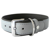 Produktbild von Lederband Zughalsband Stop Amsterdam Ice/Lava Grau 50 cm
