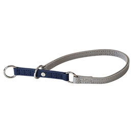 Lederband Zughalsband Stop Amsterdam Navy/Grey 55 cm – Bild 1 von 1