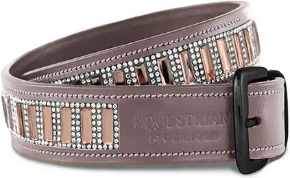 Produktbild von Ledergürtel Damen Equestrian Stockholm Contest Beige Silber 80 cm