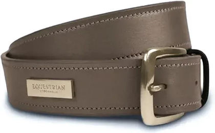 Produktbild von Ledergürtel Damen Equestrian Stockholm Prime in Beige Braun mit Goldendetails 90 cm