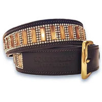 Produktbild von Ledergürtel Damen Equestrian Stockholm Winner Braun mit Silber Schnalle 90 cm