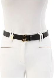 Produktbild von Ledergürtel für Damen Anky Schwarz Gold 115 cm