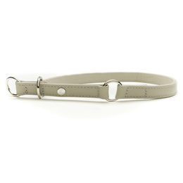 Lederhalsband Würger Stop Amsterdam Grau 50 cm x 18 mm – Bild 1 von 1