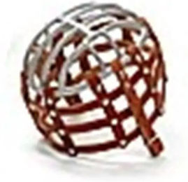 Ledermaulkorb mit Gitter von Racing Tack in Braun aus Leder und Metall – Bild 1 von 1