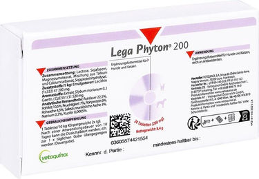 Lega Phyton 200 Ergänzungsfuttermittel mit Leber für Hunde und Katzen – Bild 1 von 2