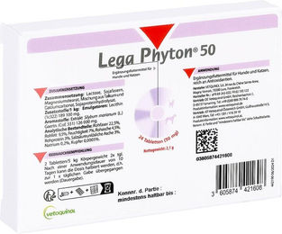 Lega Phyton 50 Ergänzungsfuttermittel mit Leber für Hunde und Katzen in Tablettenform – Bild 1 von 2