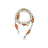 Produktbild von Leisegrün Hundeleine aus Paracord für kleine Hunde in Beige