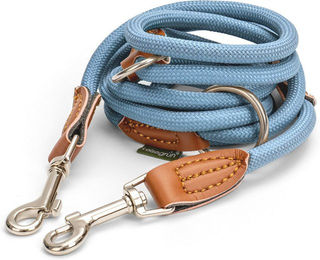 Leisegrün Hundeleine aus Paracord für kleine Hunde in Blau, 2m – Bild 1 von 2