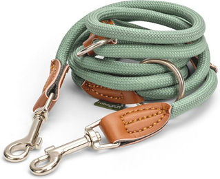 Leisegrün Hundeleine aus Paracord für kleine Hunde in Grün – Bild 1 von 2