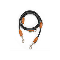 Produktbild von Leisegrün Hundeleine aus Paracord für kleine Hunde in Schwarz