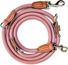 Leisegrün Hundeleine aus Paracord für mittelgroße und große Hunde in Rosa, wasserabweisend – Bild 1 von 5