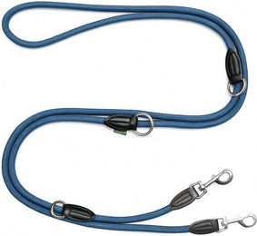 Leisegrün Hundeleine für große Hunde aus Nylon in Blau 3m verstellbar – Bild 1 von 2