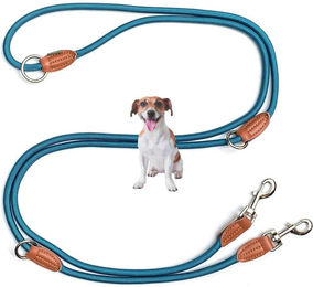 Leisegrün Hundeleine für kleine Hunde aus Nylon mit 2 Karabinern 3 m wasserabweisend – Bild 1 von 5