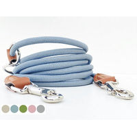 Produktbild von Leisegrün Hundeleine für kleine Hunde aus Nylon mit 3 m Länge und 2 Karabinern