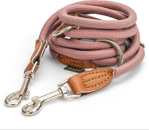 Leisegrün Hundeleine für kleine Hunde aus Paracord in Rosa, 2m – Bild 1 von 4