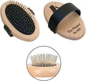 Produktbild von Leistner Mähnen- und Schweifbürste aus Holz für Pferde in Beige und Braun