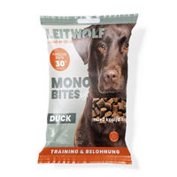 Produktbild von Leitwolf Mono Bites Hundesnack Ente Monoprotein Glutenfrei 80 g - 80 g