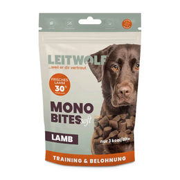 Leitwolf Mono Bites Lamb Monoprotein Hundesnack 150 g - 150 g – Bild 1 von 3