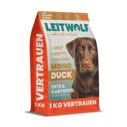 Leitwolf MONO DUCK Hundefutter Ente mit Kartoffel Adult Getreidefrei Monoprotein 1 kg – Bild 1 von 2