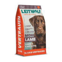 Produktbild von LEITWOLF MONO LAMB Hundefutter Lamm mit Kartoffeln Adult Getreidefrei Monoprotein 12,5 kg