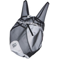 Produktbild von LeMieux 360 Vision Half Fly Mask für Pferde in Grau und Schwarz Größe M