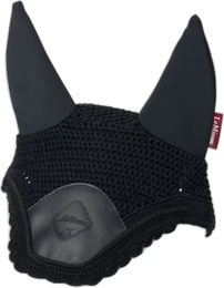 LeMieux Acoustic Pro Fliegenhaube für Pferde aus Bambus Schwarz Größe L – Bild 1 von 2