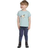 Produktbild von LeMieux Alex Reit-Poloshirt für Kinder in Türkis Größe 5/6 Jahre