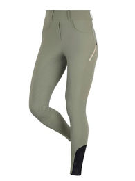LeMieux Amy Brushed Breegings Winter Reithose mit Vollsilikonsitz in Rosmarin Größe 42 – Bild 1 von 5