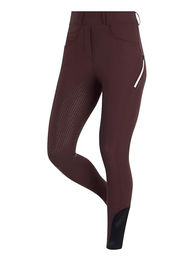 LeMieux Amy Brushed Breegings Winterreithose mit Vollsilikonsitz in Damson Lila Größe 38 – Bild 1 von 5