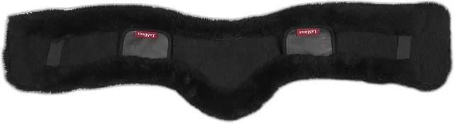 LeMieux Anatomic Dressursattelgurthülle aus vierlagiger Merinowolle in Schwarz Größe M – Bild 1 von 1