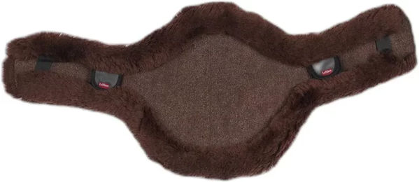Produktbild von LeMieux Anatomic Merinowoll Gurtenschoner mit Zipfel für Pferde Braun Größe M