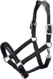 LeMieux Anatomisches Pferdehalfter aus Leder in Schwarz für Vollblut – Bild 1 von 4