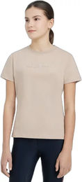 LeMieux Arianna Reit-Poloshirt für Kinder aus Baumwolle in Beige oder Silber – Bild 1 von 2