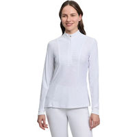 Produktbild von LeMieux Arielle Turnierpolo Damen Reitshirt Weiß Sommer Stoff Größe 34