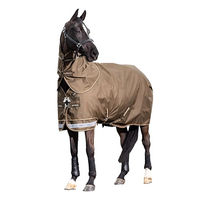 Produktbild von LeMieux Arika 600D Ripstop Turnout Pferdedecke 0g mit abnehmbarem Halsteil Alpine Braun aus Polyester