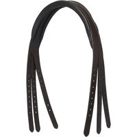 Produktbild von LeMieux Arika Contrast Kopfstück für Ponys aus Leder in Schwarz oder Braun