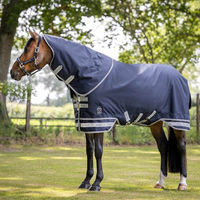 Produktbild von LeMieux Arika Featherweight Turnout Rug Pferdedecke mit Halsteil in Blau aus Oxford-Gewebe 0g