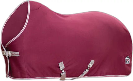 LeMieux Arika Jersey-Tek Fleece-Decke für Pferde in Burgunderrot – Bild 1 von 7