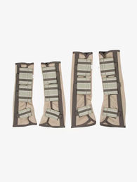 LeMieux Arika Mesh Fliegenschutzgamaschen für Pferde aus Polyester in Beige oder Grau – Bild 1 von 5