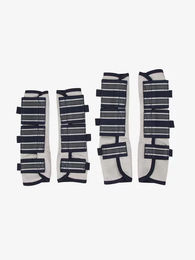 LeMieux Arika Mesh Fliegenschutzgamaschen für Pferde aus Polyester in Blau Grau Schwarz – Bild 1 von 4