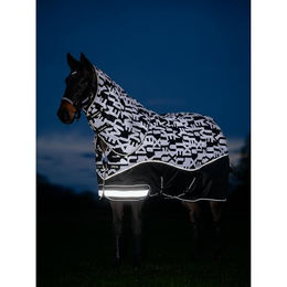 LeMieux Arika Pferdedecke reflektierend Schwarz 5ft 6in – Bild 1 von 5