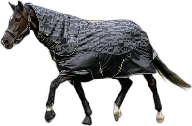 LeMieux Arika Reflective Turnout 0g Outdoor-Decke für Pferde Schwarz 125 – Bild 1 von 2