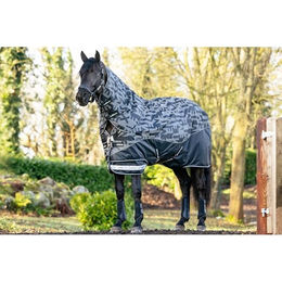LeMieux Arika Reflective Turnout Pferdedecke 100g Schwarz Größe 110 – Bild 1 von 6