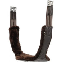 Produktbild von LeMieux Arika Simuwool Reitlatzgurt aus Leder in Braun